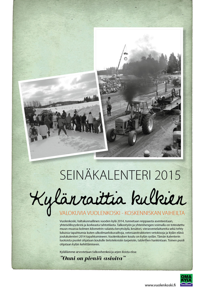 Kalenterin kansi 2. 2015